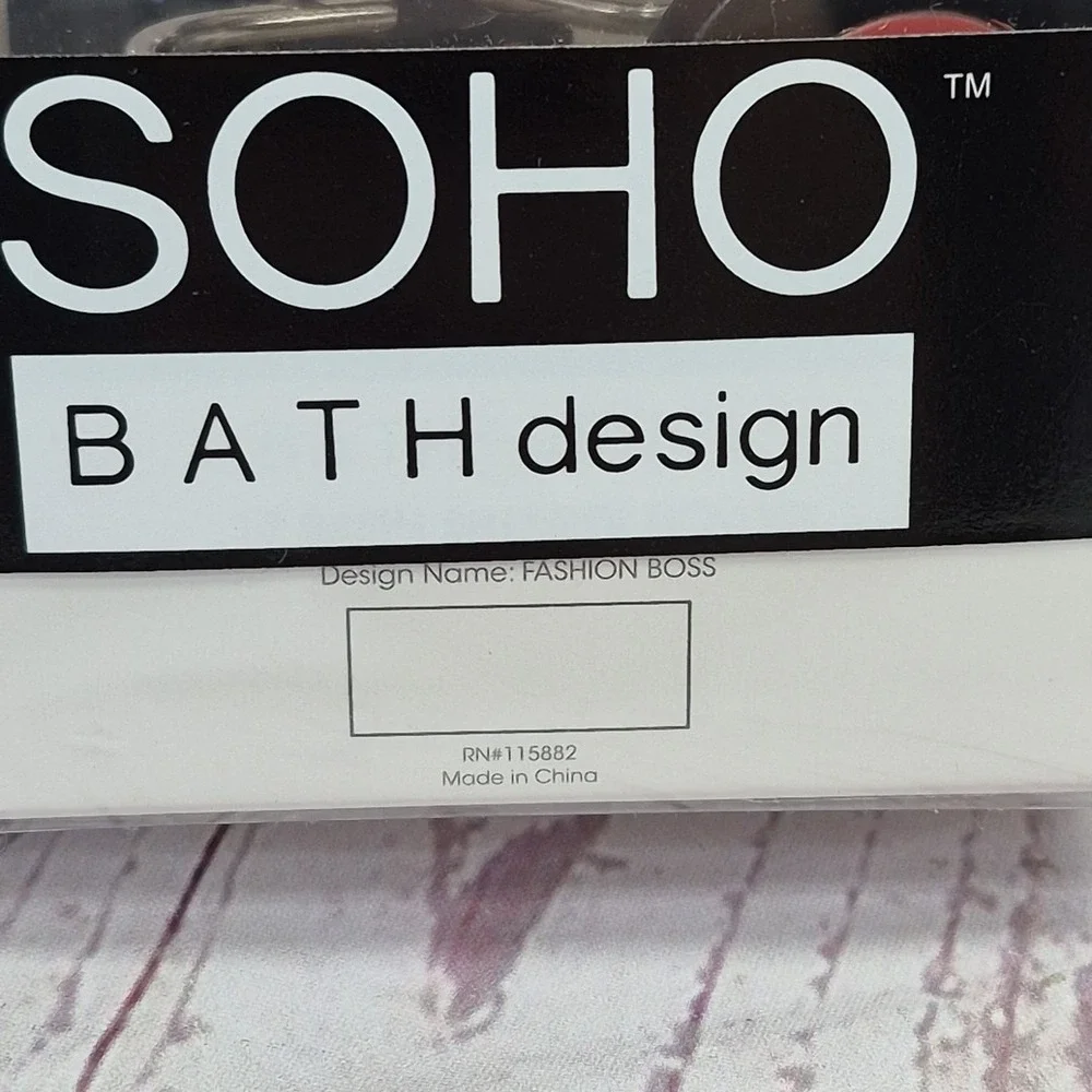 Soho Fashion Resin Shower Hooks~Lipstick~High Heels~Rose~Compact 12pc Set~NEW